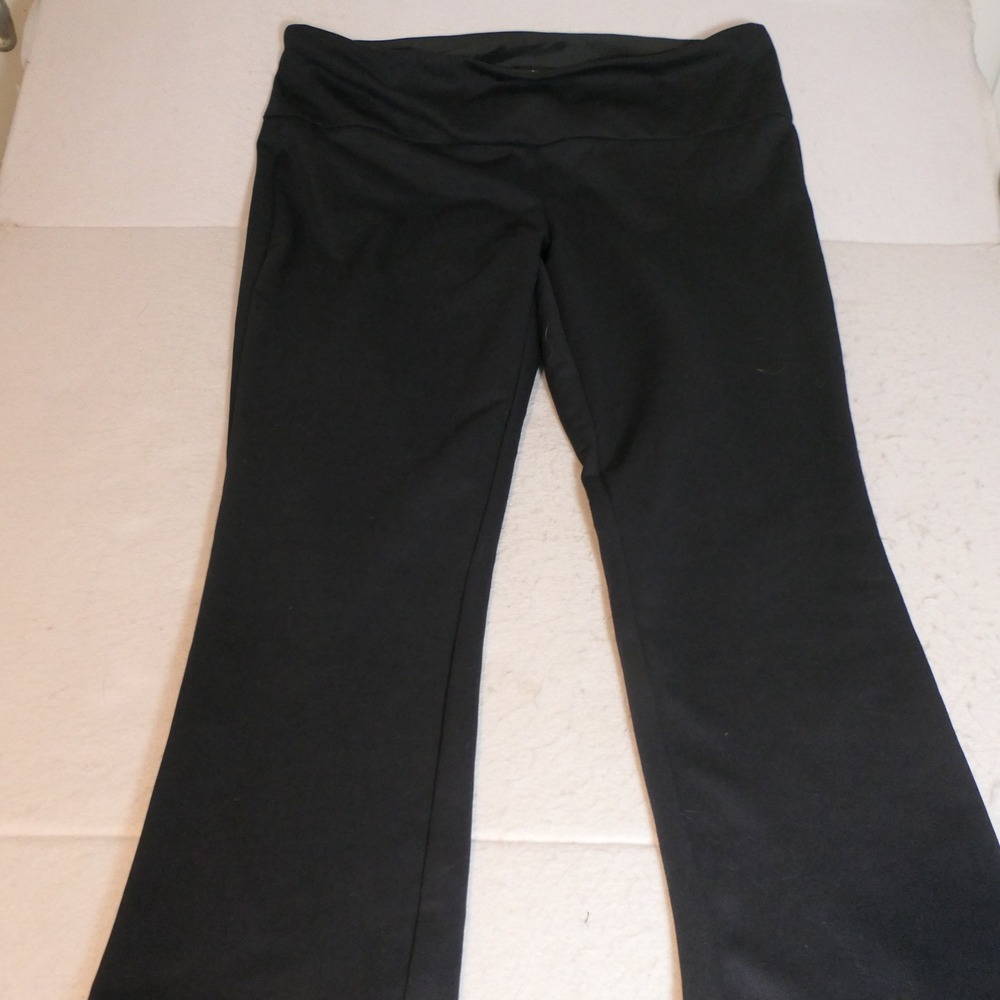 Counterparts Womens Bootcut Pants XL Black Stretch Office Career Workwear Basics